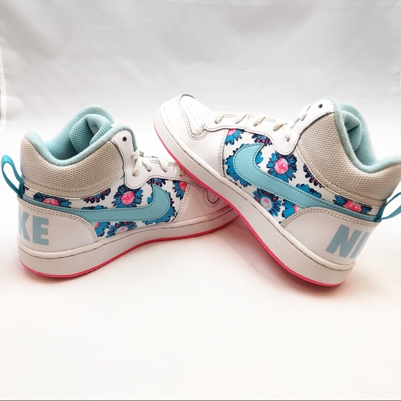 light blue nike high tops